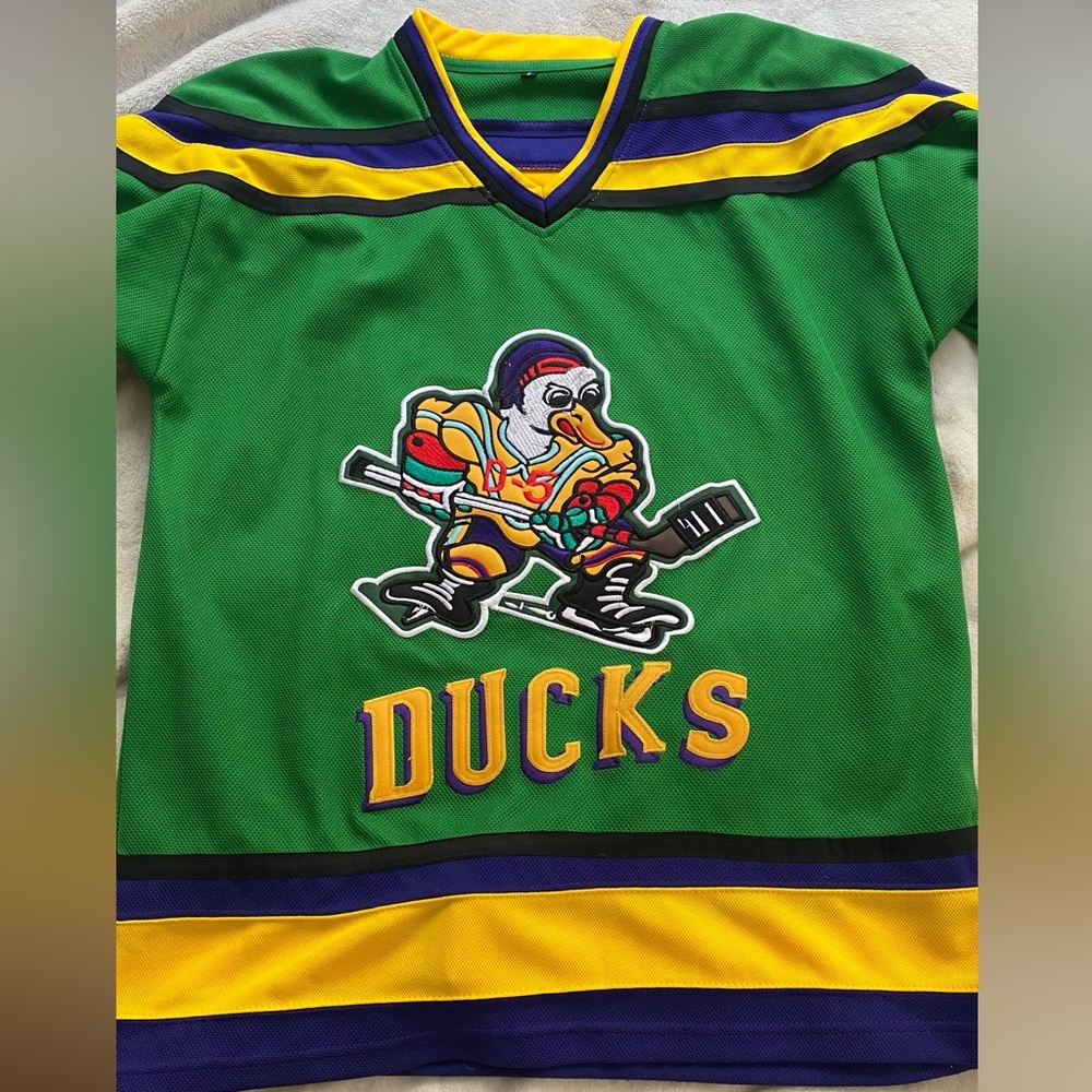 Mighty Ducks Coach Bombay jersey.